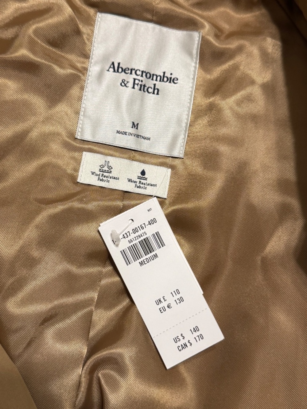 Abercrombie & Fitch Mid Length Trench Coat - Picture 4 of 4